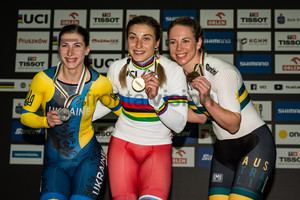 STARIKOVA Olena, SHMELEVA Daria, McCULLOCH Kaarle: UCI Track Cycling World Championships 2019