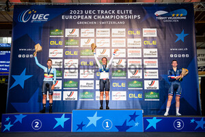 BOSSUYT Shari, STENBERG Anita Yvonne, LE NET Marie: UEC Track Cycling European Championships – Grenchen 2023