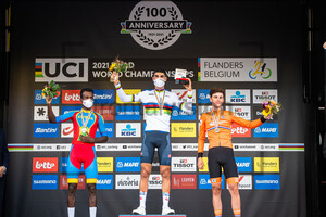 GIRMAY Biniam, BARONCINI Filippo, KOOIJ Olav: UCI Road Cycling World Championships 2021