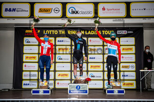 NORSGAARD JÃ˜RGENSEN Emma Cecilie, WIEBES Lorena, MAJERUS Christine: LOTTO Thüringen Ladies Tour 2021 - 2. Stage