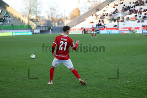 Sandro Plechaty Rot-Weiss Essen vs. SV Rödinghausen Spielfotos 27-11-2021