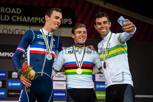 LAPORTE Christophe, EVENEPOEL Remco, MATTHEWS Michael: UCI Road Cycling World Championships 2022