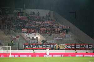 Hallescher FC Fans in Essen 19.12.2023