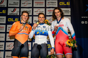 HOOGLAND Jeffrey, LAVREYSEN Harrie, IAKOVLEV Mikhail: UEC Track Cycling European Championships – Grenchen 2021