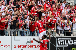 Cedric Harenbrock Torjubel zum 1:0 gegen Rot Weiss Ahlen 14.05.2022