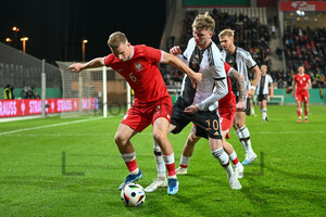 Nick Woltemade, Mateusz Legowski UEFA U21 Euro Qualifikation Deutschland gegen Polen Spielfotos 21.11.2023
