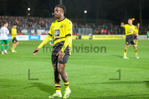 Samuel Bamba Borussia Dortmund U23 vs. Preußen Münster Spielfotos 13.02.2024