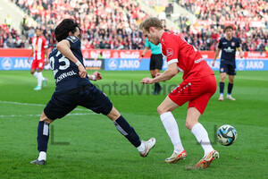 Lucas Brumme, Marcus Schwabl  Rot-Weiss Essen vs. SpVgg Unterhaching Spielfotos 02.03.2024