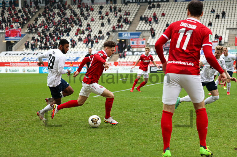 Sandro Plechaty Rot-Weiss Essen vs. Wuppertaler SV Spielfotos 23-01-2022 