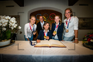 LETH Julie, KNOLL Klaus, BRENNAUER Lisa, BRAUßE Franziska, WILD Kirsten: Olympic Participants Party