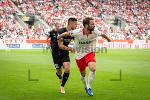 Simon Engelmann, Visar Musliu Rot-Weiss Essen vs. FC Ingolstadt 04 Spielfotos 20.08.2022