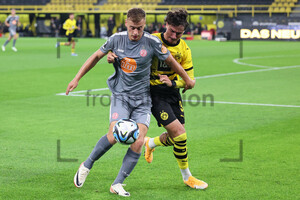 Marvin Obuz, Guillermo Bueno Lopez Borussia Dortmund U23 vs. Rot-Weiss Essen 13.10.2023