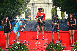 Vincenzo Nibali, Christopher Horner, Alejandro Valverde: Vuelta a Espana, 21. Stage, From Leganes To Madrid
