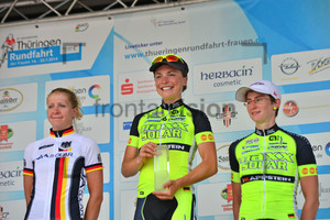 Stephanie POHL, Reta Trotman, Beate Zanner: Thüringenrundfahrt Frauen – 6. Stage 2014