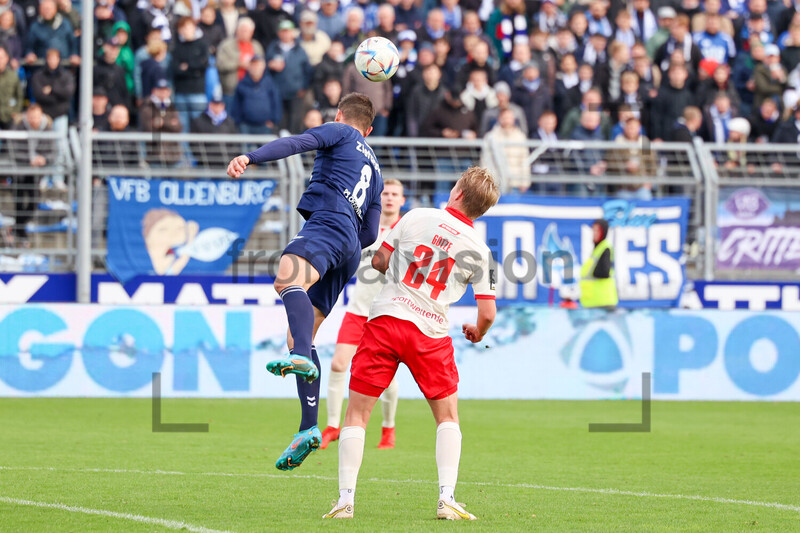 Robert Zietarski, Felix Götze VfB Oldenburg vs. Rot-Weiss Essen 06.11.2022 