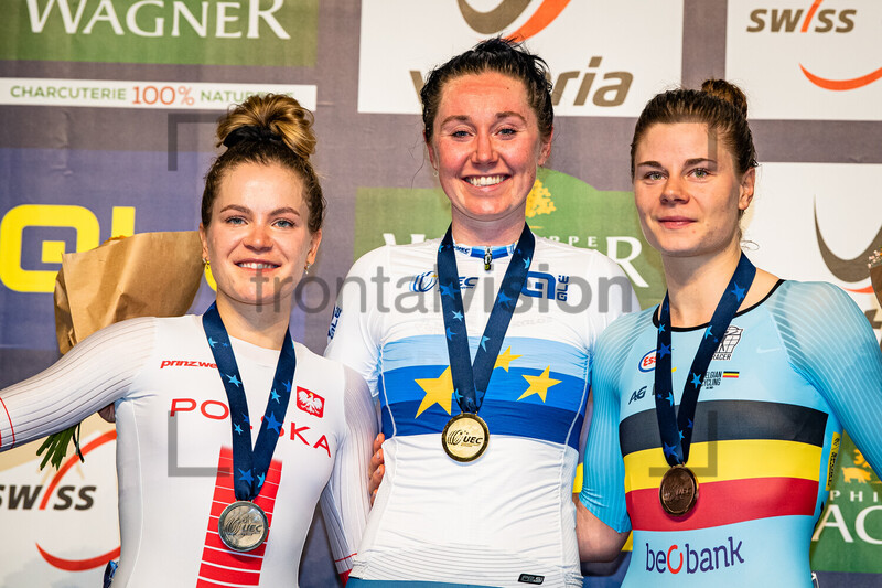 PIKULIK Daria, ARCHIBALD Katie, KOPECKY Lotte: UEC Track Cycling European Championships – Grenchen 2023 