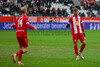 Leonardo Vonic Torjubel Rot-Weiss Essen vs. 1. FC Köln Spielfotos 06.01.2024