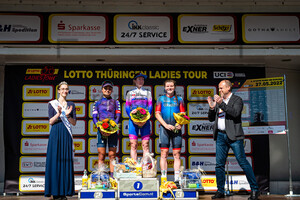 BAUERNFEIND Ricarda, MANLY Alexandra, LACH Marta: LOTTO Thüringen Ladies Tour 2022 - 4. Stage