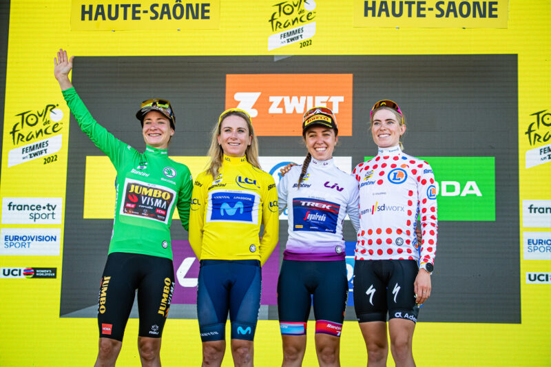 VOS Marianne, VAN VLEUTEN Annemiek, VAN ANROOIJ Shirin, VOLLERING Demi: Tour de France Femmes 2022