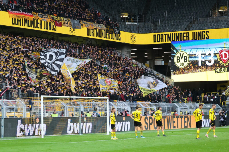 Borussia Dortmund U23 gegen SG Dynamo Dresden 3. Liga Spielfotos